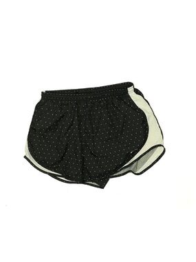 Nike Black Polka Dot Running Shorts with White Trim